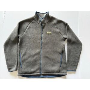 L.L.Bean Women's Full-Zip Fleece Jacket Size M  Blue Med-Reg Excellent Condition